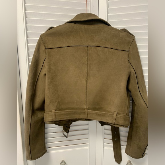 Zara brown suede jacked Size Small, US 4 - Picture 2 of 5